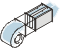 Silencer position relative to centrifugal fans